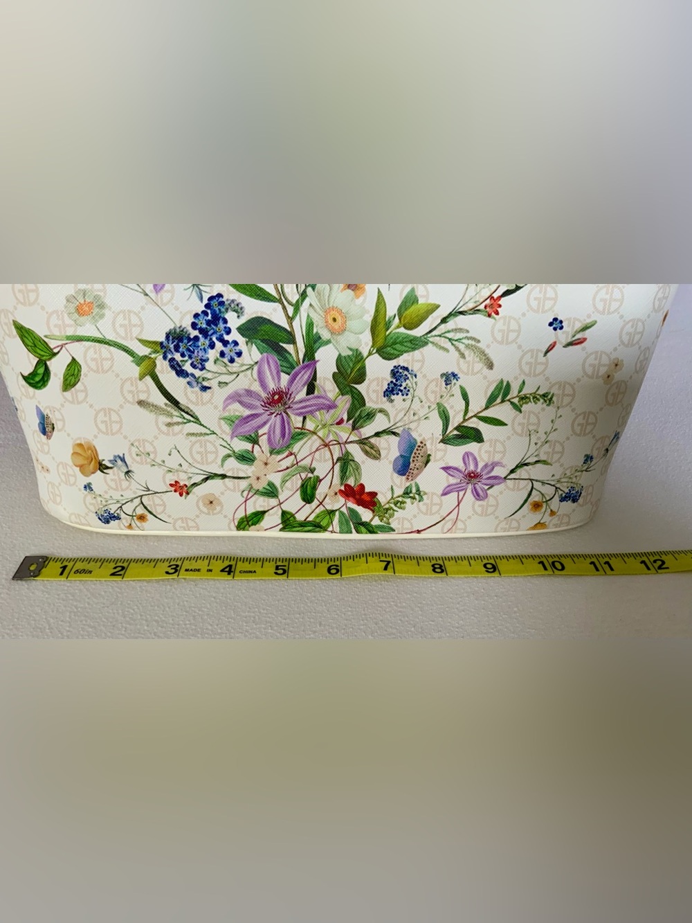 Giani Bernini Floral Signature Tote Shoulder Bag White Multicolor - Picture 10 of 16